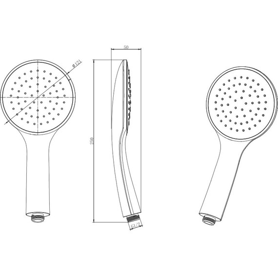 Ручной душ Aquatek Вега AQ2001CR фото 3