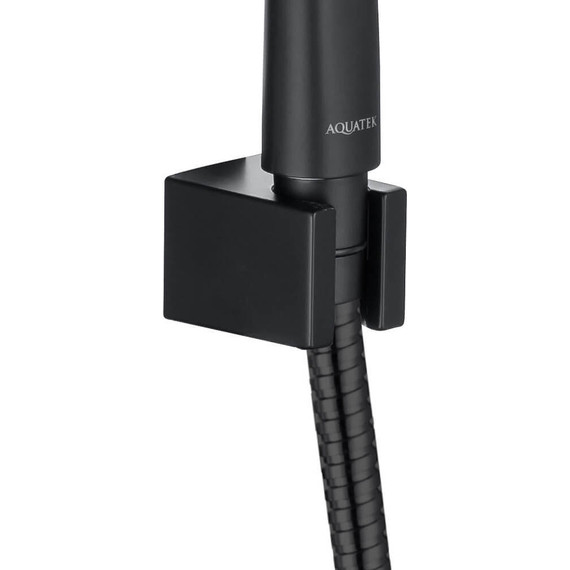 Душевой гарнитур Aquatek Вега AQ2010MB, чёрный матовый фото 2