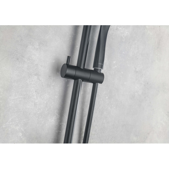 Набор смесителей 3 в 1 для ванны с коротким изливом Aquatek Вега AQ1030MB, чёрный матовый, Цвет производителя: чёрный матовый фото 15