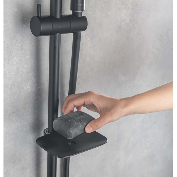 Набор смесителей 3 в 1 для душа Aquatek Вега AQ1076MB, чёрный матовый, Цвет производителя: чёрный матовый - 12 Набор смесителей 3 в 1 для душа Aquatek Вега AQ1076MB, чёрный матовый, Цвет производителя: чёрный матовый фото 12