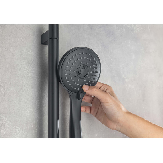 Набор смесителей 3 в 1 для ванны с коротким изливом Aquatek Вега AQ1030MB, чёрный матовый, Цвет производителя: чёрный матовый фото 11