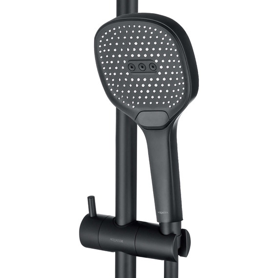 Душевой гарнитур Aquatek Вега AQ2021MB, чёрный матовый фото 5