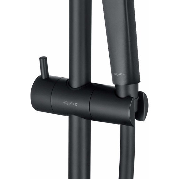 Душевой гарнитур Aquatek Вега AQ2021MB, чёрный матовый фото 6