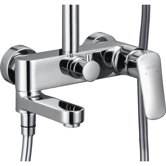 Душевая стойка Aquatek Вега AQ2040CR, Цвет производителя: хром -  Душевая стойка Aquatek Вега AQ2040CR, Цвет производителя: хром фото