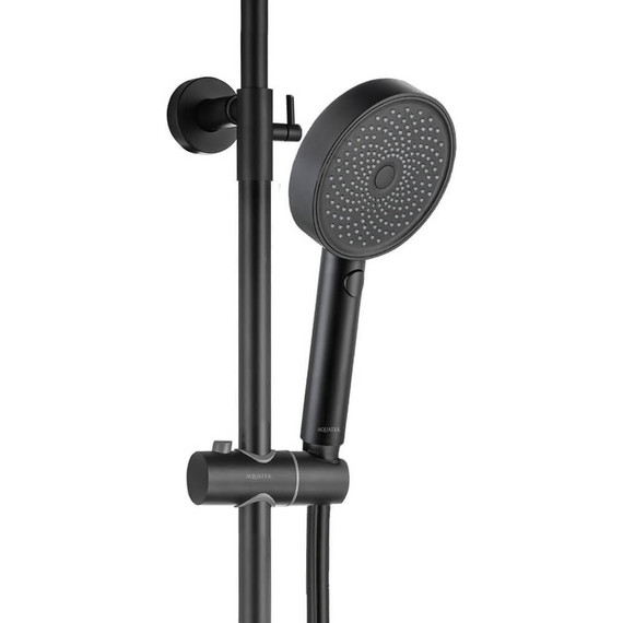 Душевая стойка Aquatek Вега AQ2043MB, чёрный матовый, Цвет производителя: чёрный матовый - 4 Душевая стойка Aquatek Вега AQ2043MB, чёрный матовый, Цвет производителя: чёрный матовый фото 4