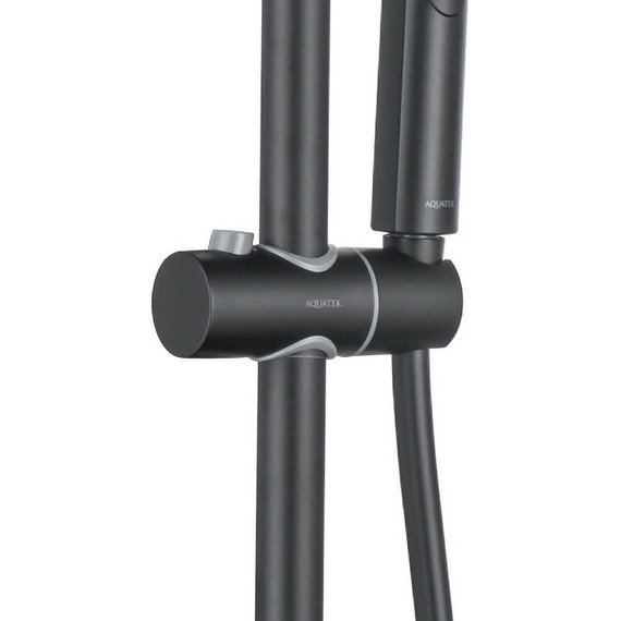 Душевая стойка Aquatek Вега AQ2060MB, чёрный матовый, Цвет производителя: чёрный матовый - 7 Душевая стойка Aquatek Вега AQ2060MB, чёрный матовый, Цвет производителя: чёрный матовый фото 7