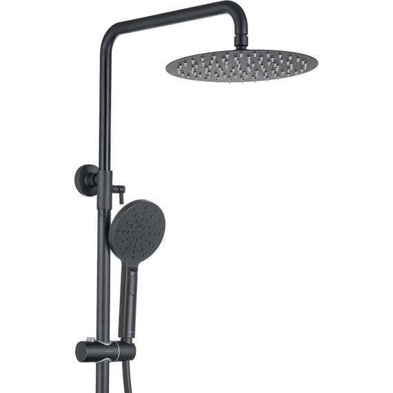 Душевая стойка Aquatek Вега AQ2060MB, чёрный матовый, Цвет производителя: чёрный матовый - 12 Душевая стойка Aquatek Вега AQ2060MB, чёрный матовый, Цвет производителя: чёрный матовый фото 12