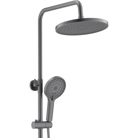 Душевая стойка Aquatek Лугано AQ2740BGM, оружейная сталь - 3 Душевая стойка Aquatek Лугано AQ2740BGM, оружейная сталь фото 3