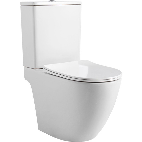 Унитаз-компакт безободковый Aquatek Европа AQ2903T-00 с тонкой крышкой микролифт (система смыва Торнадо) фото 2