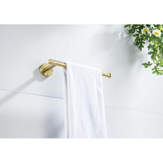 Полотенцедержатель Aquatek Оберон AQ4219BG, цвет золото шлифованное - 2 Полотенцедержатель Aquatek Оберон AQ4219BG, цвет золото шлифованное фото 2