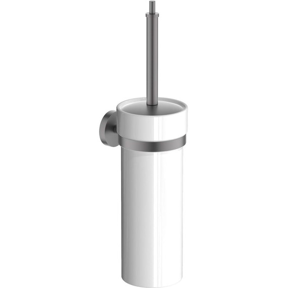 Ёршик для унитаза Aquatek Бетта AQ4610BGM, цвет оружейная сталь фото 