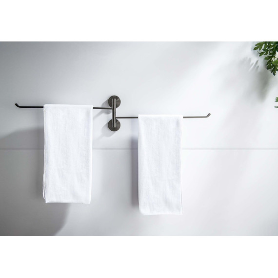 Держатель для полотенец Aquatek Бетта AQ4613BGM, цвет оружейная сталь - 5 Держатель для полотенец Aquatek Бетта AQ4613BGM, цвет оружейная сталь фото 5