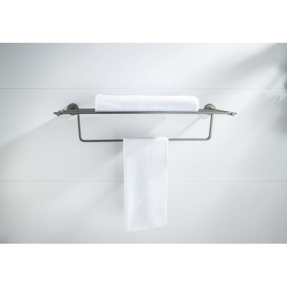 Полка для полотенец Aquatek Бетта AQ4615BGM, цвет оружейная сталь - 4 Полка для полотенец Aquatek Бетта AQ4615BGM, цвет оружейная сталь фото 4