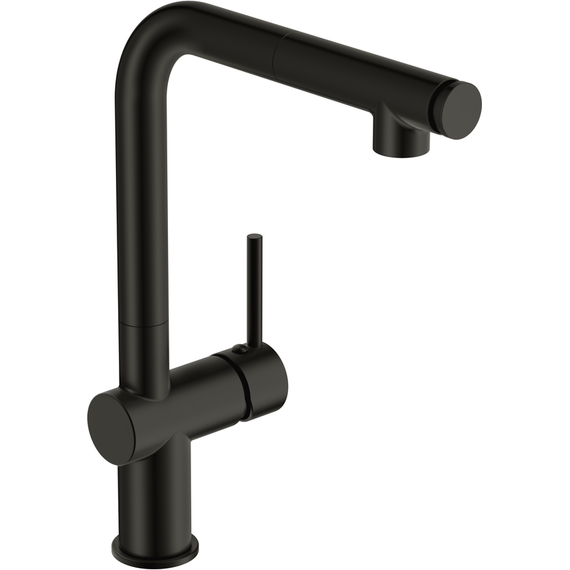 Смеситель для кухни Cersanit Flavis A68237, чёрный фото 2