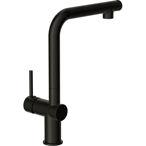 Смеситель для кухни Cersanit Flavis A68237, чёрный фото 5