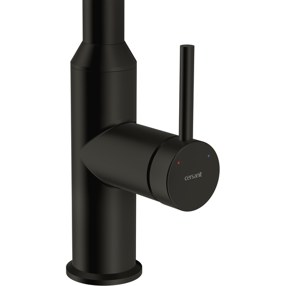 Смеситель для кухни Cersanit Flavis A68247, чёрный фото 3