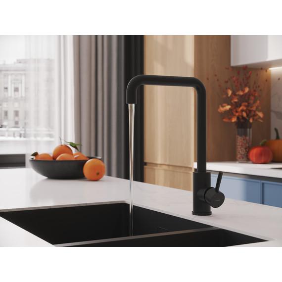 Смеситель для кухни Cersanit Como A68246, чёрный фото 11