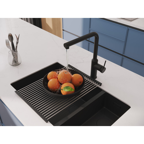 Смеситель для кухни Cersanit Flavis A68240, чёрный фото 13