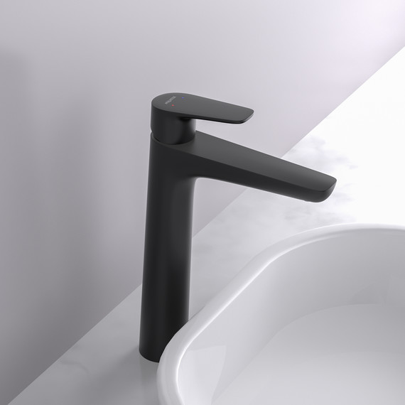 Смеситель для раковины высокий Aquatek Бетта AQ1104MB, чёрный матовый, Цвет производителя: чёрный матовый фото 5