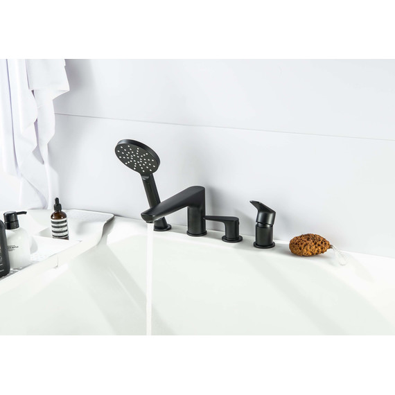 Смеситель для ванны Aquatek Бетта AQ1148MB, чёрный матовый, Цвет производителя: чёрный матовый фото 5