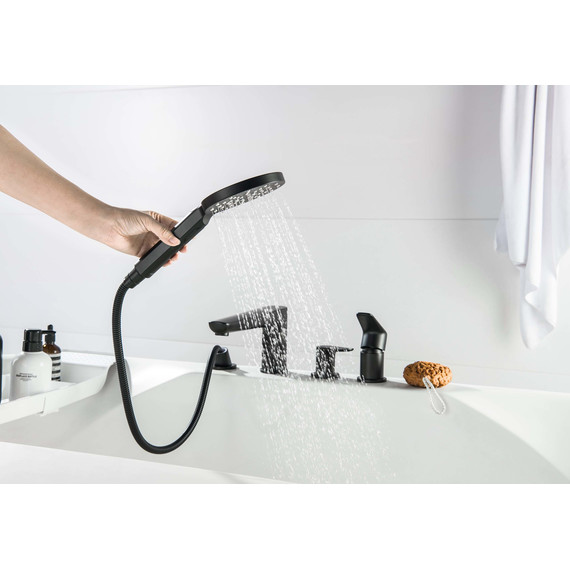 Смеситель для ванны Aquatek Бетта AQ1148MB, чёрный матовый, Цвет производителя: чёрный матовый фото 6