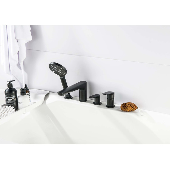 Смеситель для ванны Aquatek Бетта AQ1148MB, чёрный матовый, Цвет производителя: чёрный матовый фото 11