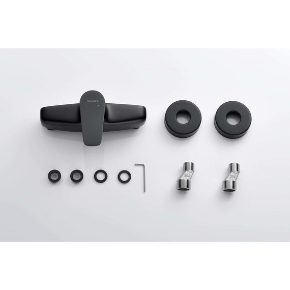 Смеситель для душа Aquatek Бетта AQ1160MB, чёрный матовый, Цвет производителя: чёрный матовый фото 5