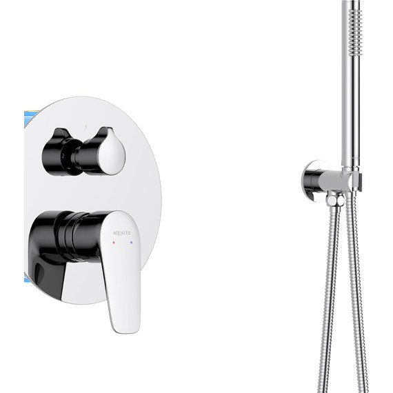 Душевая система для душа Aquatek Бетта AQ1172CR (со скрытой частью), Цвет производителя: хром - 4 Душевая система для душа Aquatek Бетта AQ1172CR (со скрытой частью), Цвет производителя: хром фото 4