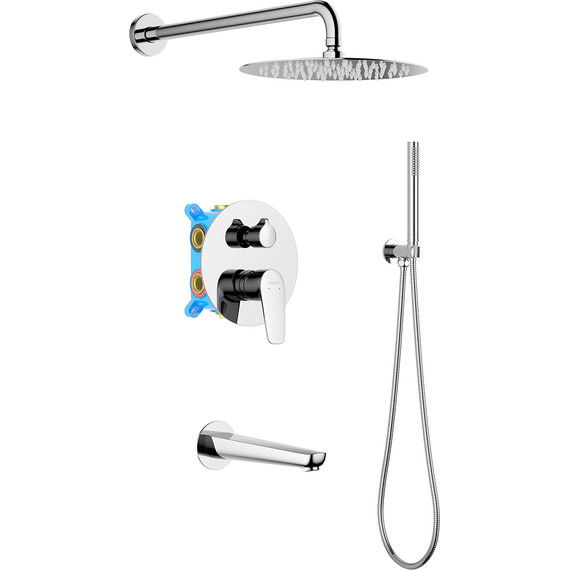 Душевая система для ванны Aquatek Бетта AQ1173CR (со скрытой частью), Цвет производителя: хром - 2 Душевая система для ванны Aquatek Бетта AQ1173CR (со скрытой частью), Цвет производителя: хром фото 2