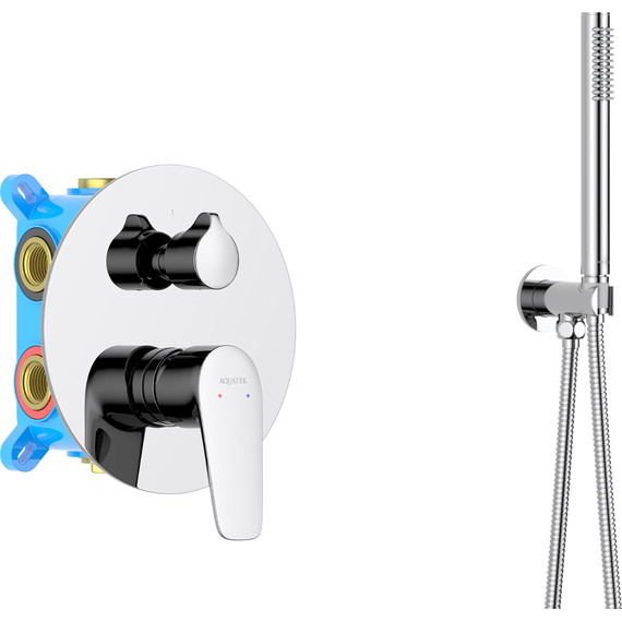 Душевая система для ванны Aquatek Бетта AQ1173CR (со скрытой частью), Цвет производителя: хром - 4 Душевая система для ванны Aquatek Бетта AQ1173CR (со скрытой частью), Цвет производителя: хром фото 4