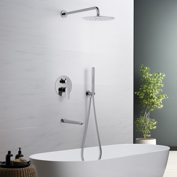 Душевая система для ванны Aquatek Бетта AQ1173CR (со скрытой частью), Цвет производителя: хром - 7 Душевая система для ванны Aquatek Бетта AQ1173CR (со скрытой частью), Цвет производителя: хром фото 7