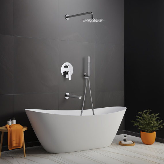 Душевая система для ванны Aquatek Бетта AQ1173CR (со скрытой частью), Цвет производителя: хром - 8 Душевая система для ванны Aquatek Бетта AQ1173CR (со скрытой частью), Цвет производителя: хром фото 8