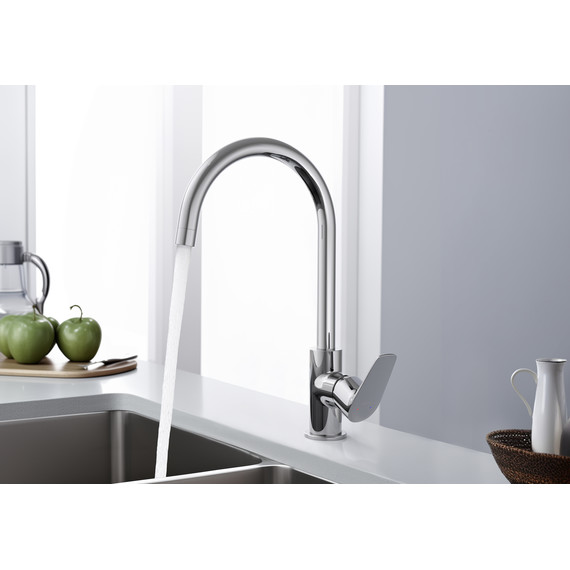 Смеситель для кухни Aquatek Бетта AQ1182CR, Цвет производителя: хром фото 3