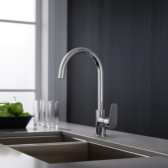 Смеситель для кухни Aquatek Бетта AQ1182CR, Цвет производителя: хром фото 6