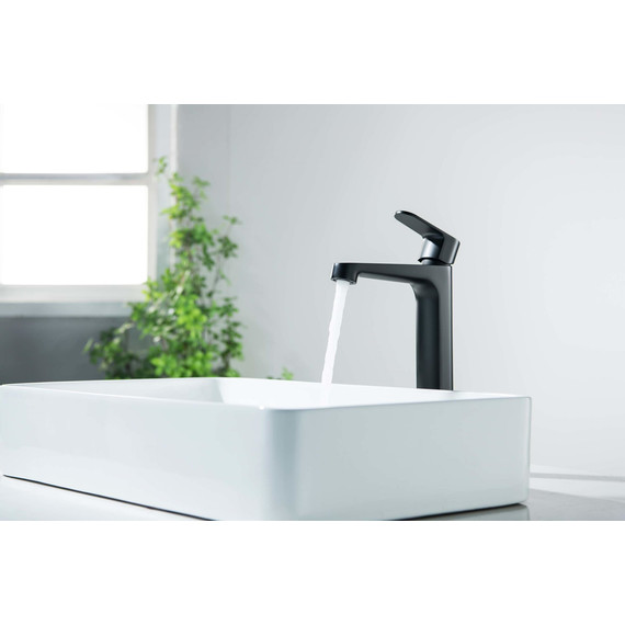 Смеситель для раковины высокий Aquatek Оберон AQ1204MB, чёрный матовый, Цвет производителя: чёрный матовый фото 8