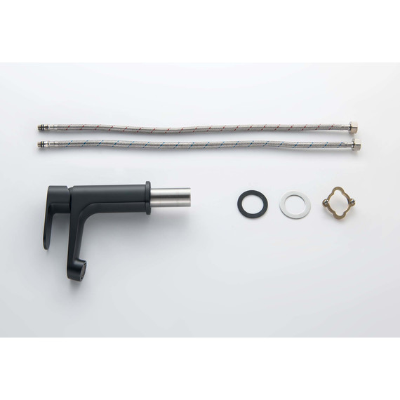 Смеситель для раковины Aquatek Оберон AQ1210MB, чёрный матовый, Цвет производителя: чёрный матовый - 2 Смеситель для раковины Aquatek Оберон AQ1210MB, чёрный матовый, Цвет производителя: чёрный матовый фото 2