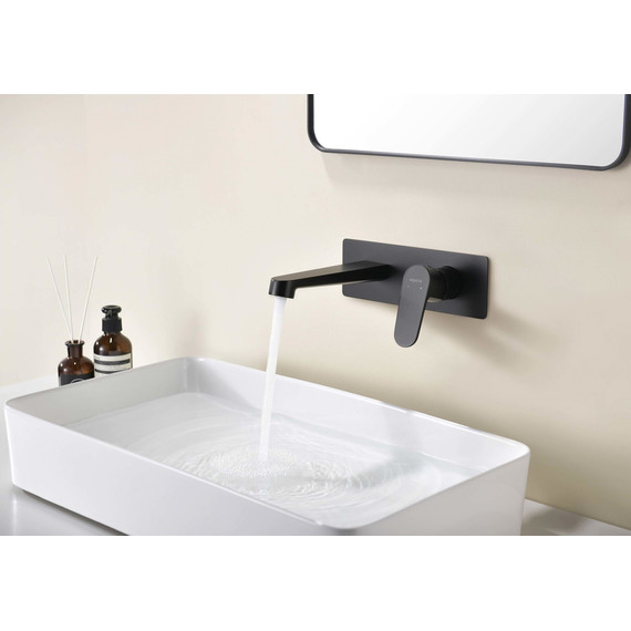 Смеситель для раковины настенный Aquatek Оберон AQ1213MB, чёрный матовый, Цвет производителя: чёрный матовый - 10 Смеситель для раковины настенный Aquatek Оберон AQ1213MB, чёрный матовый, Цвет производителя: чёрный матовый фото 10