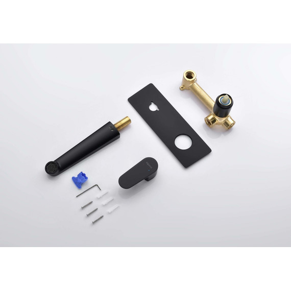 Смеситель для раковины настенный Aquatek Оберон AQ1213MB, чёрный матовый, Цвет производителя: чёрный матовый - 13 Смеситель для раковины настенный Aquatek Оберон AQ1213MB, чёрный матовый, Цвет производителя: чёрный матовый фото 13