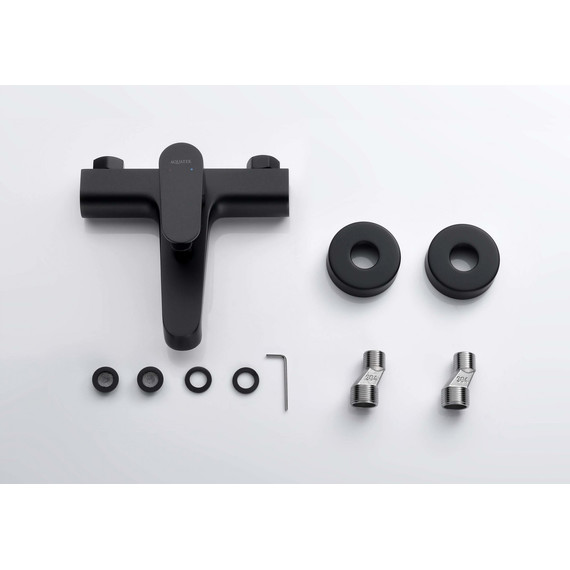 Смеситель для ванны Aquatek Оберон AQ1240MB, чёрный матовый, Цвет производителя: чёрный матовый фото 4