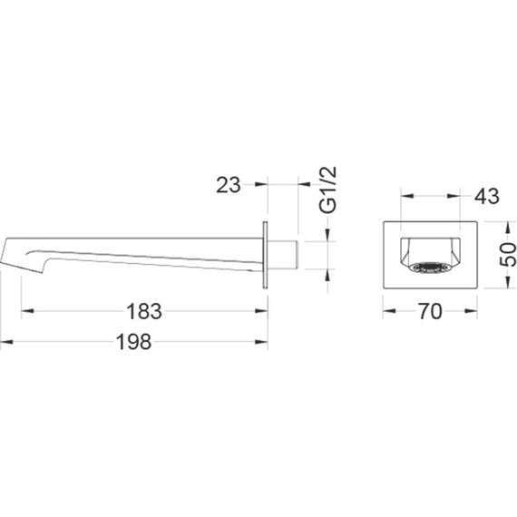 Излив для ванны Aquatek Оберон AQ1241CR - 4 Излив для ванны Aquatek Оберон AQ1241CR фото 4