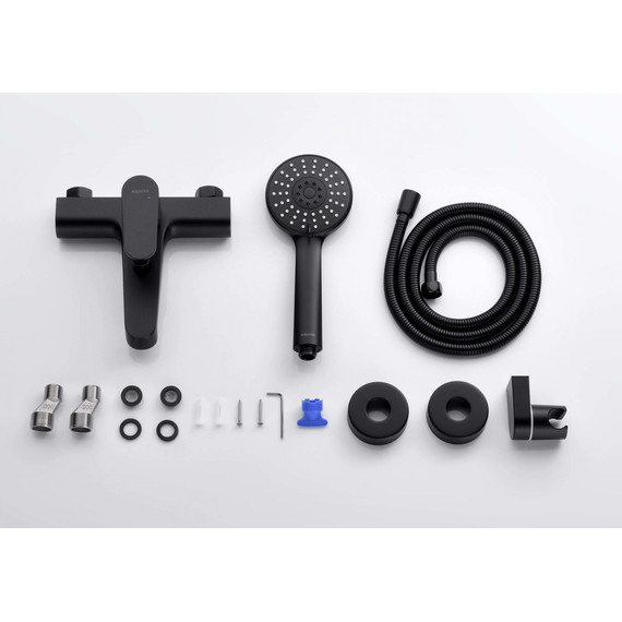 Смеситель для ванны Aquatek Оберон AQ1249MB, чёрный матовый, Цвет производителя: чёрный матовый фото 15