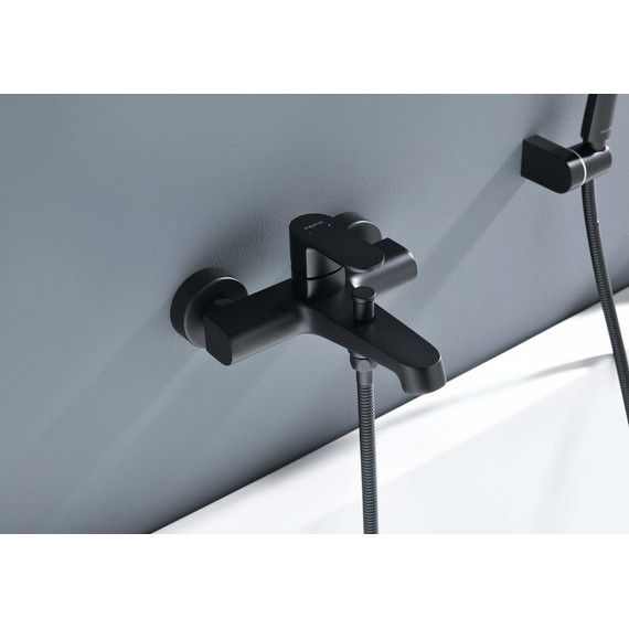 Смеситель для ванны Aquatek Оберон AQ1249MB, чёрный матовый, Цвет производителя: чёрный матовый фото 6