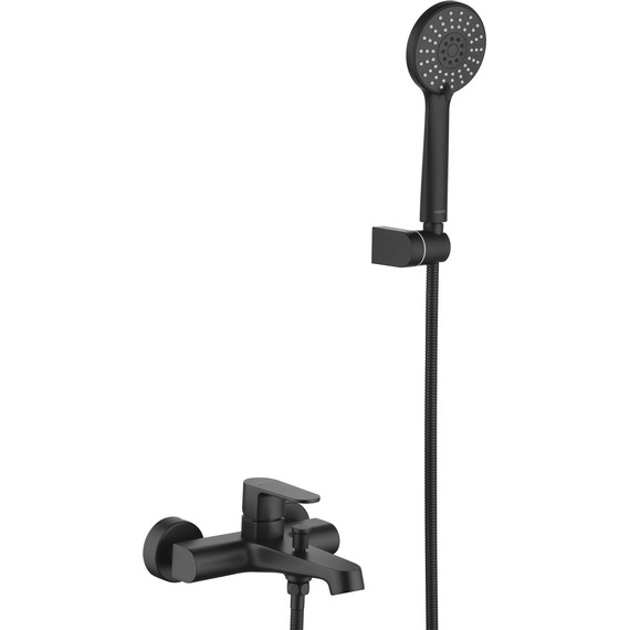 Смеситель для ванны Aquatek Оберон AQ1249MB, чёрный матовый, Цвет производителя: чёрный матовый фото 2