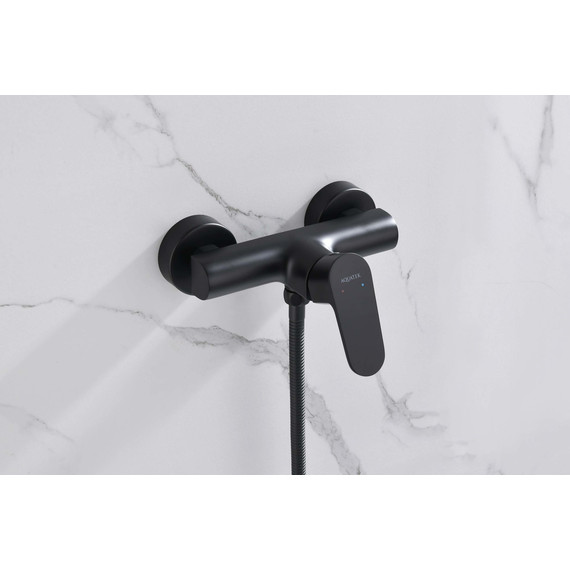 Смеситель для душа Aquatek Оберон AQ1260MB, чёрный матовый, Цвет производителя: чёрный матовый фото 4