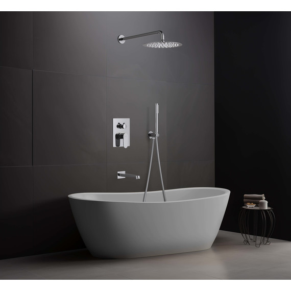 Душевая система для ванны Aquatek Оберон AQ1273CR (со скрытой частью), Цвет производителя: хром фото 4