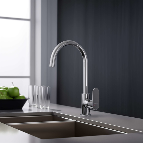 Смеситель для кухни Aquatek Оберон AQ1282CR, Цвет производителя: хром - 9 Смеситель для кухни Aquatek Оберон AQ1282CR, Цвет производителя: хром фото 9