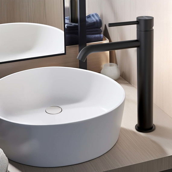 Смеситель для раковины высокий Aquatek Европа AQ1304MB, чёрный матовый, Цвет производителя: чёрный матовый фото 7