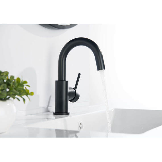 Смеситель для раковины Aquatek Европа AQ1307MB, чёрный матовый, Цвет производителя: чёрный матовый фото 3