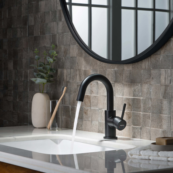 Смеситель для раковины Aquatek Европа AQ1307MB, чёрный матовый, Цвет производителя: чёрный матовый фото 5