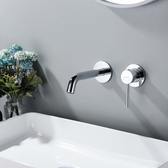 Смеситель для раковины настенный Aquatek Европа AQ1313CR, Цвет производителя: хром фото 2